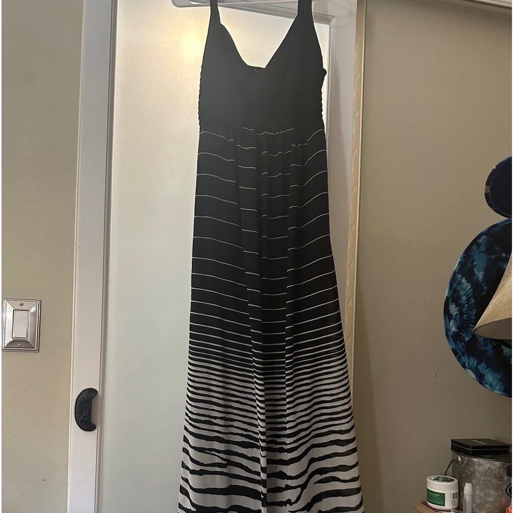 Black and White Maxi Dress